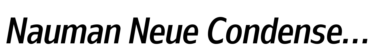 Nauman Neue Condensed Medium Italic